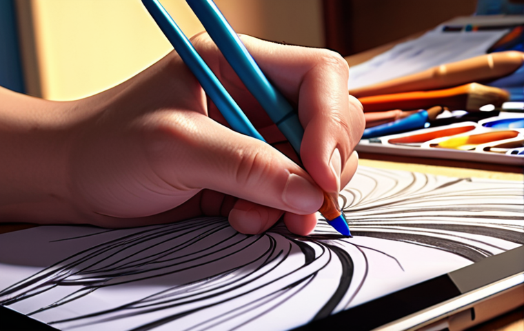 **

"Close-up of a vibrant and colorful fanart commission process, showcasing the artist's hands sketching a beloved anime character on a digital tablet. Soft, diffused lighting. Focus on the creative energy and attention to detail. Include digital paintbrushes and color palettes in the background. Keywords: fanart commission, digital art, anime art, artist at work, art process."

**