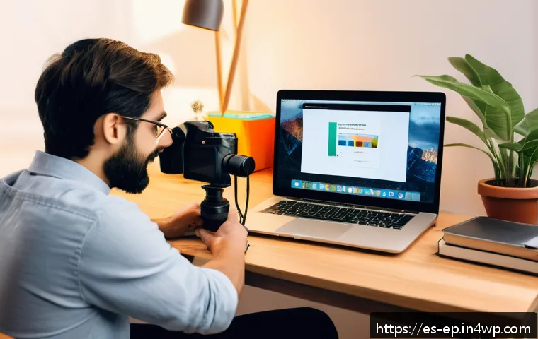 온라인 강의로 취미를 수익으로 전환하기 - A passionate Spanish-speaking online instructor in a cozy, well-lit home office, surrounded by photo...